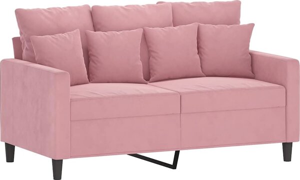 VidaXL 2místná pohovka 120 cm samet [359296] Barva: Tmavě šedá