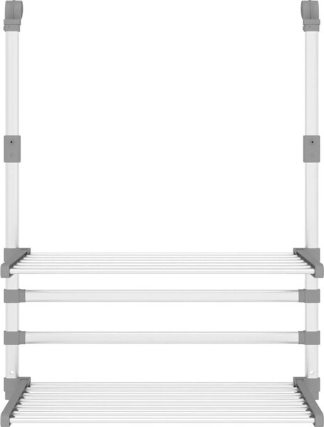 VidaXL Sušák na prádlo na balkon 54 x 25 x 42 cm hliník [154604]
