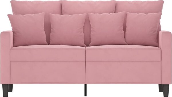VidaXL 2místná pohovka 120 cm samet [359296] Barva: Tmavě šedá