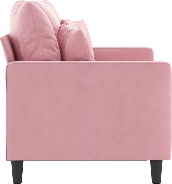 VidaXL 2místná pohovka 120 cm samet [359296] Barva: Tmavě šedá