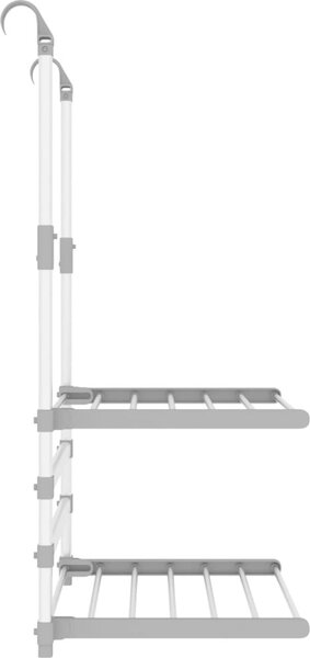VidaXL Sušák na prádlo na balkon 54 x 25 x 42 cm hliník [154604]