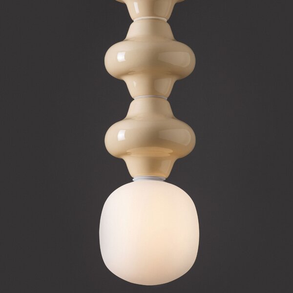 Žluté závěsné světlo Nova Luce Clio III. 18 cm