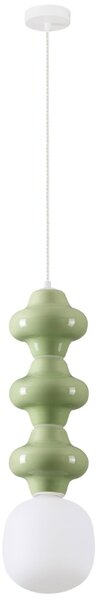 Zelené závěsné světlo Nova Luce Clio III. 18 cm