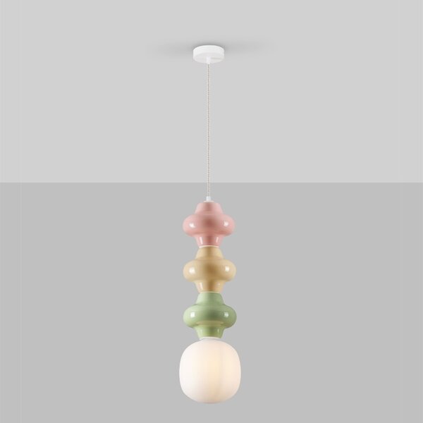 Barevné závěsné světlo Nova Luce Clio 18 cm