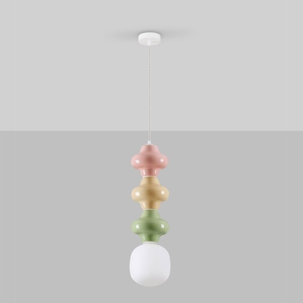 Barevné závěsné světlo Nova Luce Clio 18 cm