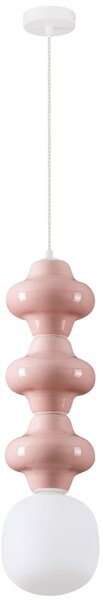 Růžové závěsné světlo Nova Luce Clio II. 18 cm