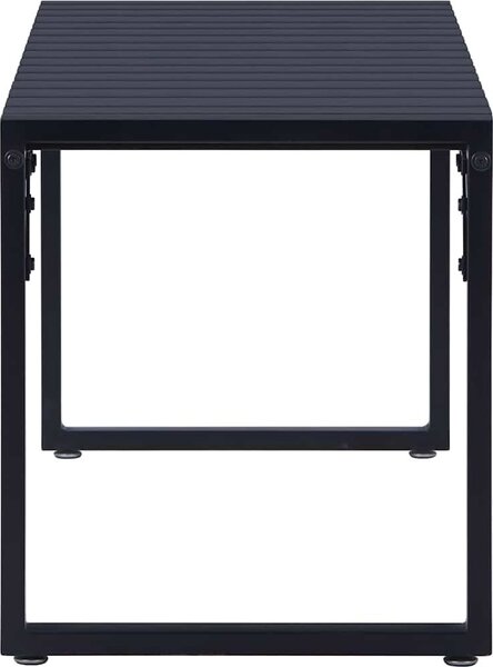 VidaXL Zahradní lavice 120,5 cm PS deska černá [49492]