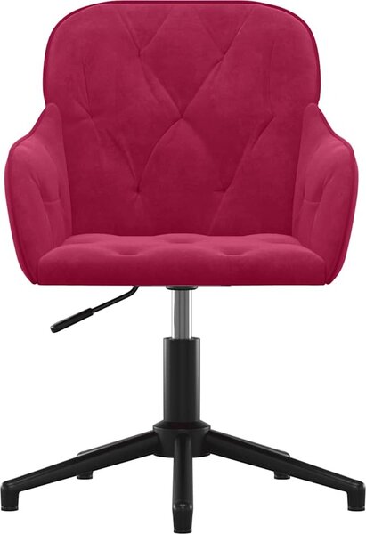 VidaXL Otočná kancelářská židle samet [344863] Barva: Žlutá