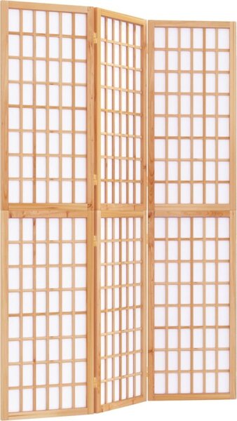 VidaXL Skládací 3dílný paraván v japonském stylu 120 x 170 cm [352087] Barva: Bílá