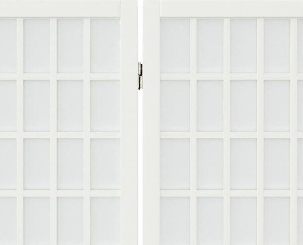 VidaXL Skládací 3dílný paraván v japonském stylu 120 x 170 cm [352087] Barva: Bílá