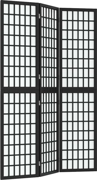 VidaXL Skládací 3dílný paraván v japonském stylu 120 x 170 cm [352087] Barva: Bílá