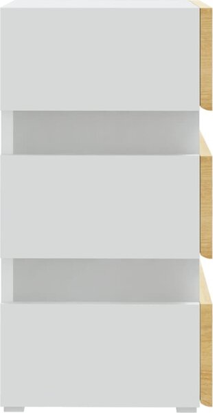 VidaXL Noční stolek 45 x 35 x 67 cm kompozitní dřevo [326845] Barva: kouřový dub