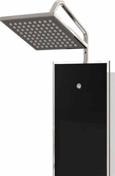 VidaXL Sprchový panel skleněný 18 x 45,5 x 130 cm černý [151418]