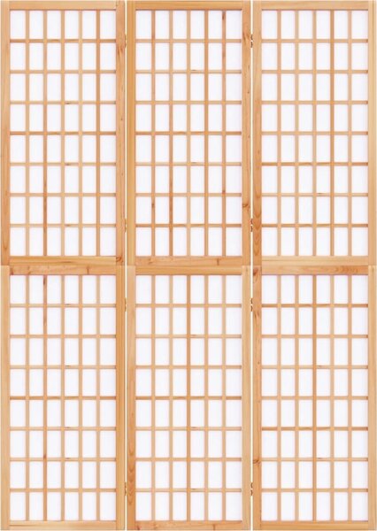 VidaXL Skládací 3dílný paraván v japonském stylu 120 x 170 cm [352087] Barva: Bílá