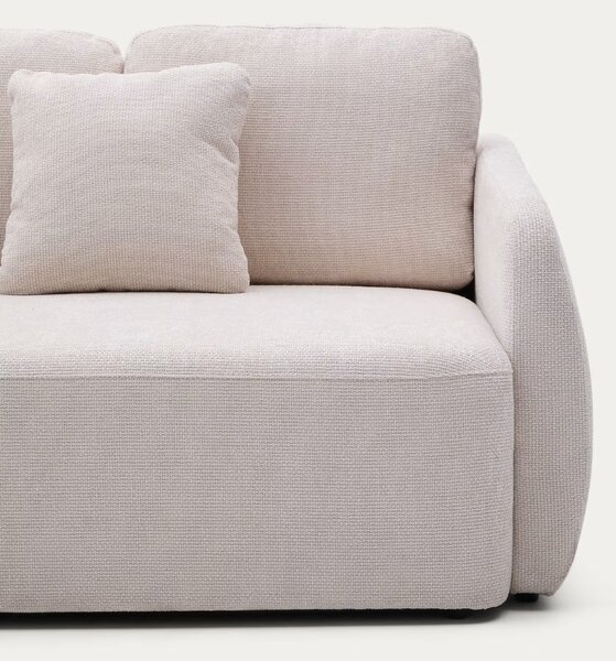 Kave Home Světle béžová rozkládací pohovka Laira 218 cm