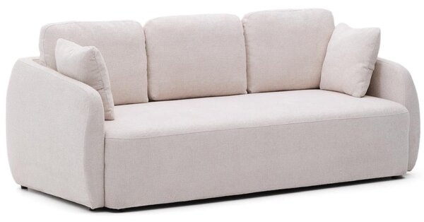 Kave Home Světle béžová rozkládací pohovka Laira 218 cm