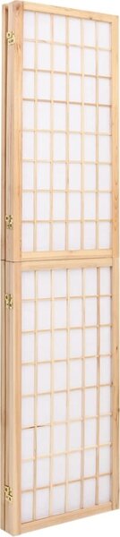 VidaXL Skládací 3dílný paraván v japonském stylu 120 x 170 cm [352087] Barva: Bílá