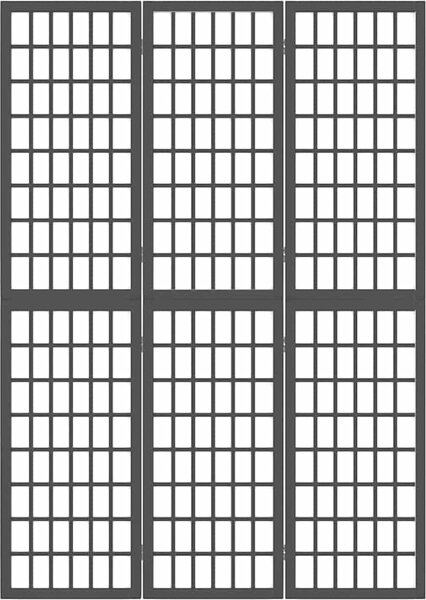 VidaXL Skládací 3dílný paraván v japonském stylu 120 x 170 cm [352087] Barva: Bílá