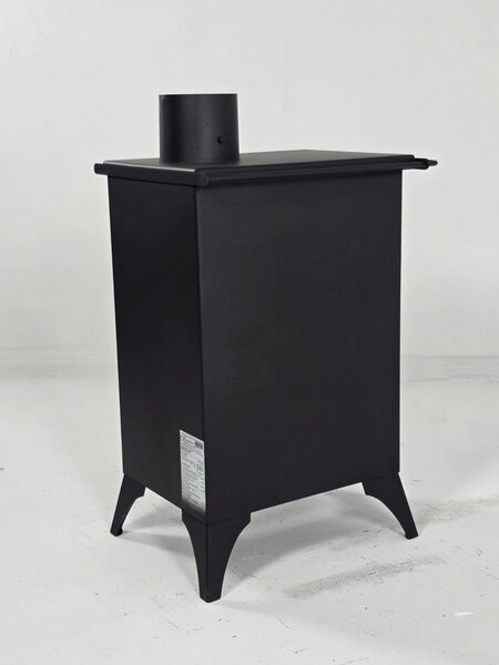 PRITY MINI SP kompaktnÃ krbová kamna na dÅ™evo, 5,2 kW, tÅ™Ãda A, Äerná