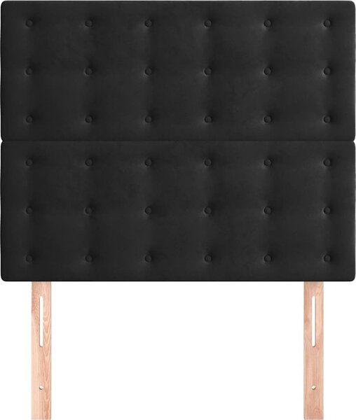 VidaXL Čelo postele 90x5x118/128 cm sametové [3116803] Barva: světle šedá