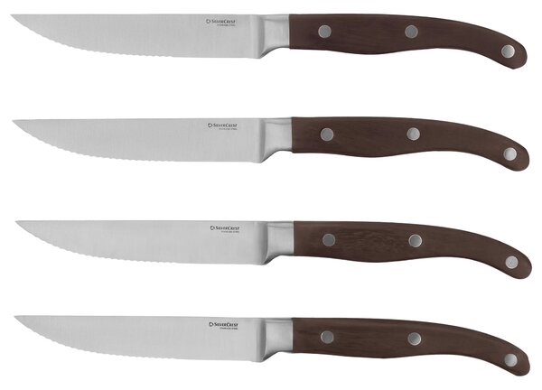 Silvercrest® Sada steakových nožů, 4dílná (černohnědá) (100406276002)