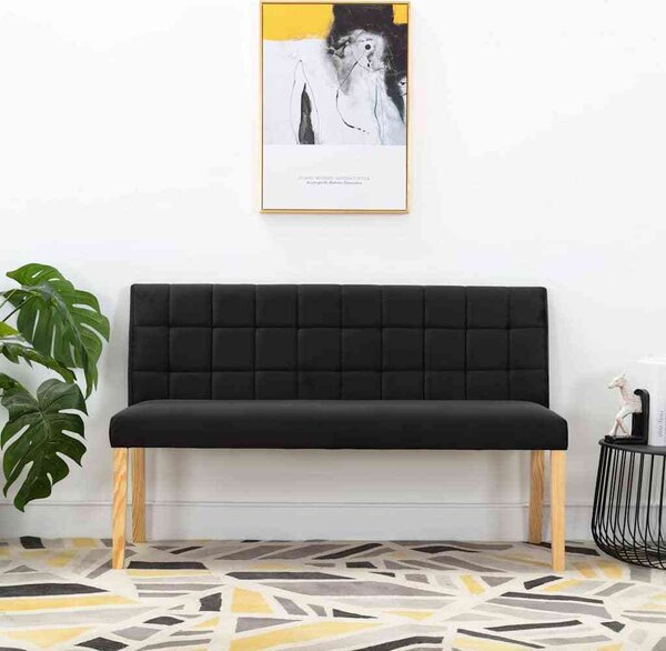 VidaXL Lavice 140 cm samet [288575] Barva: krémová