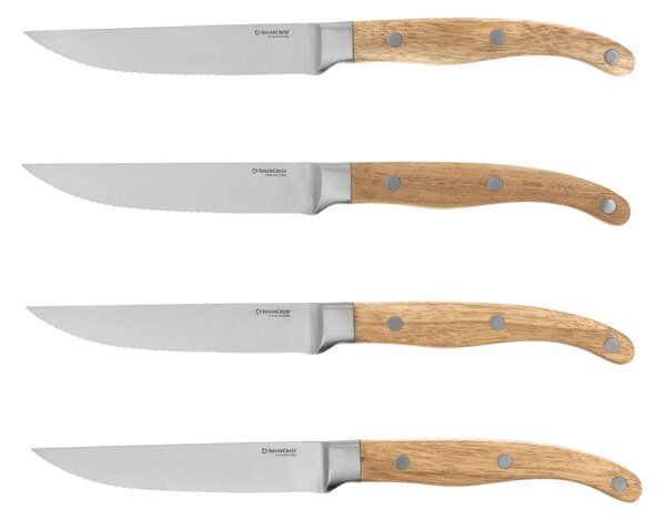 Silvercrest® Sada steakových nožů, 4dílná (hnědá) (100406276001)