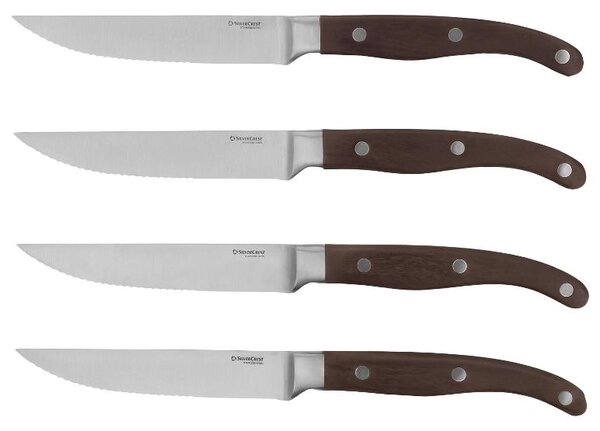 Silvercrest® Sada steakových nožů, 4dílná (černohnědá) (100406276002)