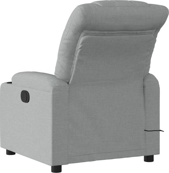 VidaXL Elektrické masážní polohovací křeslo textil [3206636] Barva: Tmavě zelená