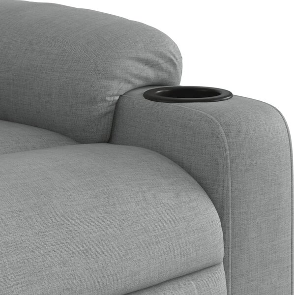VidaXL Masážní polohovací křeslo textil [374156] Barva: Tmavě šedá