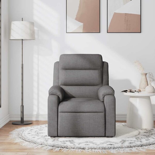 VidaXL Masážní polohovací křeslo textil [373475] Barva: taupe
