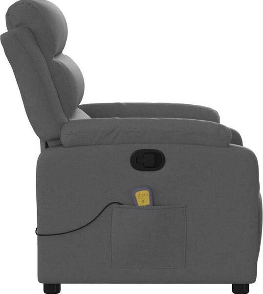 VidaXL Masážní polohovací křeslo textil [373475] Barva: taupe