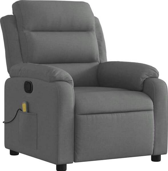 VidaXL Masážní polohovací křeslo textil [373475] Barva: taupe