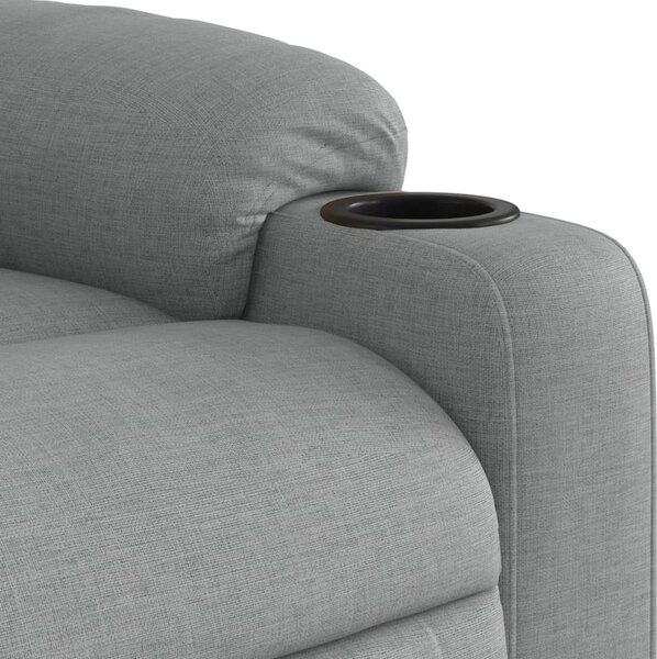 VidaXL Elektrické masážní polohovací křeslo textil [3206636] Barva: Tmavě zelená
