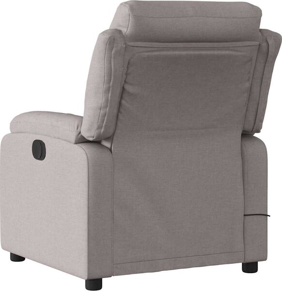 VidaXL Masážní polohovací křeslo textil [373475] Barva: taupe
