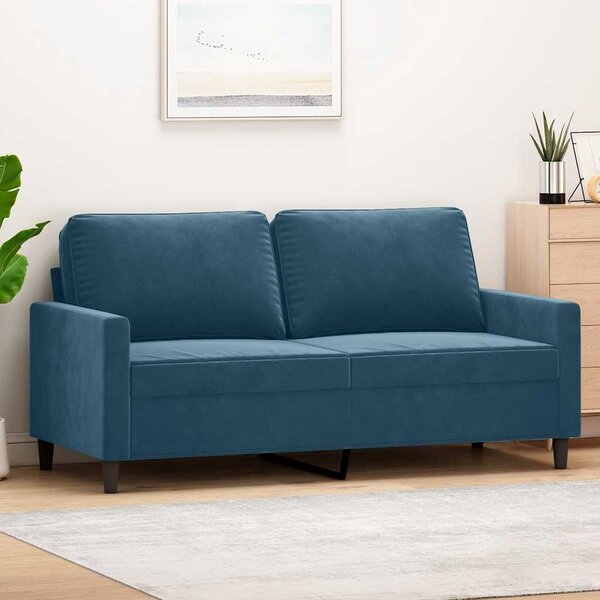 VidaXL 2místná pohovka 140 cm samet [359208] Barva: Tmavě zelená