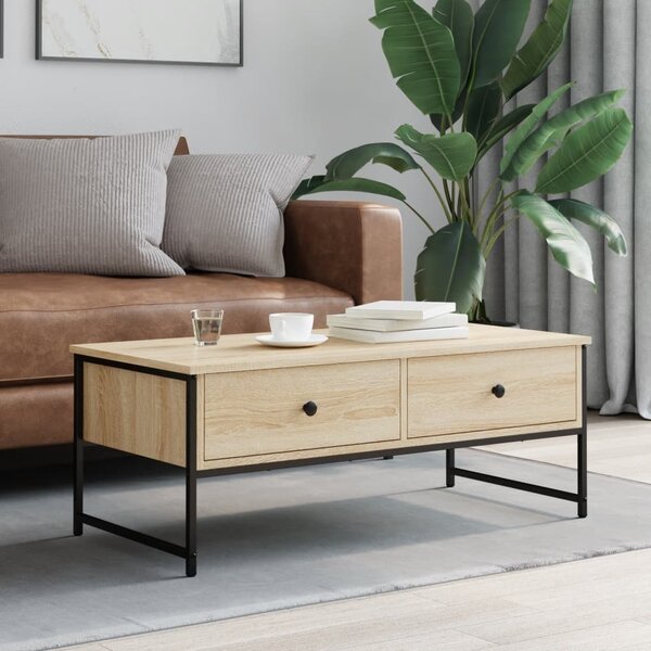 VidaXL Konferenční stolek 101 x 49 x 39,5 cm kompozitní dřevo [837739] Barva: dub sonoma