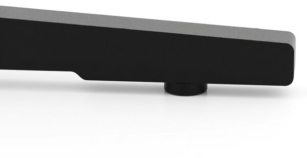 Kovový stůl FERRO, 750 x 750 x 380 mm, černý
