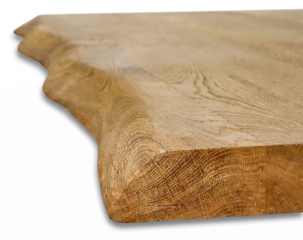 Stůl PORTO, 1800 x 900 mm, dub masiv s nepravidelnou hranou
