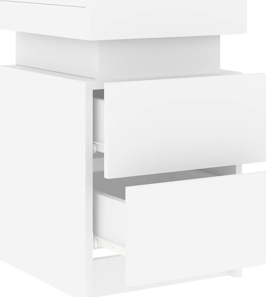 VidaXL Noční stolek s LED osvětlením 35 x 39 x 55 cm [836751] Barva: dub sonoma