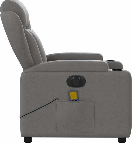 VidaXL Elektrické masážní polohovací křeslo textil [3204471] Barva: vínová červená
