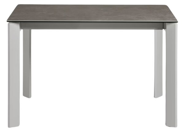 Šedý keramický rozkládací jídelní stůl Kave Home Axis II. 140/200 x 90 cm