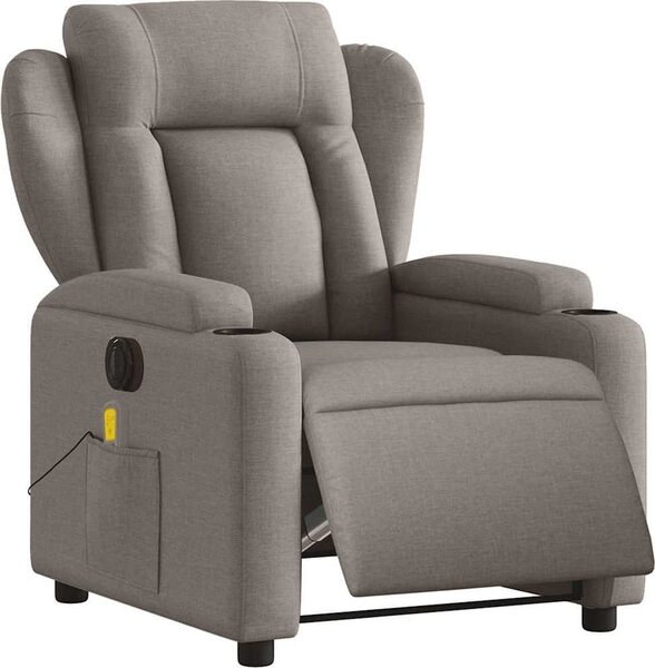 VidaXL Elektrické masážní polohovací křeslo textil [3204471] Barva: vínová červená