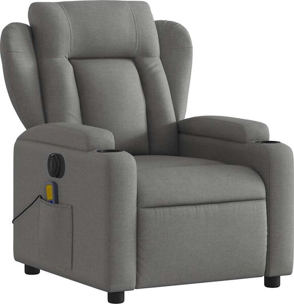 VidaXL Elektrické masážní polohovací křeslo textil [3204471] Barva: vínová červená