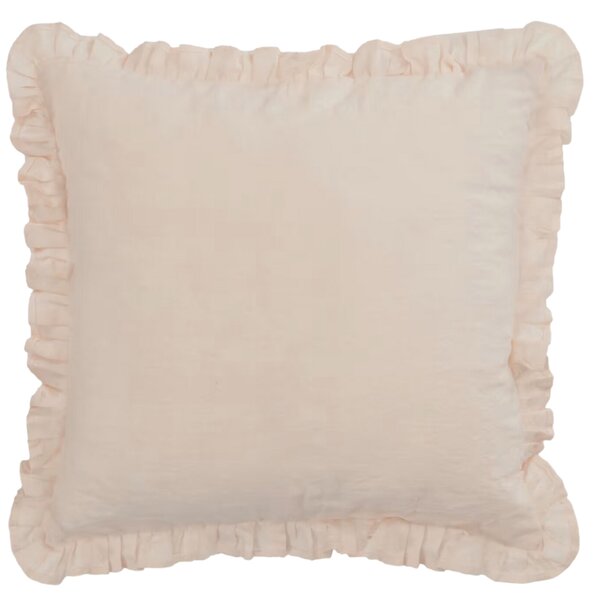 Růžový povlak na polštář Kave Home Nacha 45 x 45 cm