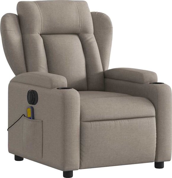 VidaXL Elektrické masážní polohovací křeslo textil [3204471] Barva: vínová červená