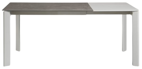 Šedý keramický rozkládací jídelní stůl Kave Home Axis III. 120/180 x 80 cm