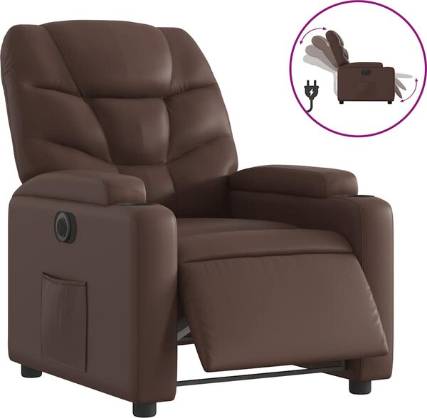 VidaXL Elektrické polohovací křeslo umělá kůže [3204644] Barva: krémová