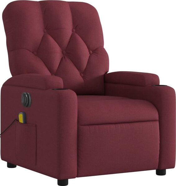 VidaXL Elektrické masážní polohovací křeslo textil [3204699] Barva: světle šedá