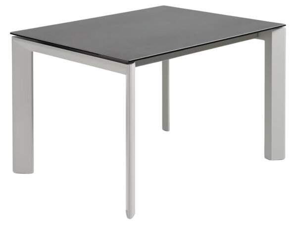 Antracitově šedý keramický rozkládací jídelní stůl Kave Home Axis IV. 120/180 x 80 cm